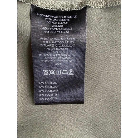 NWT Anthropologie Women's Asymmetric Halter Top Olive Green Size L - Picture 9 of 9